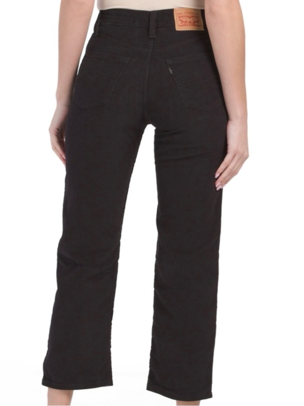 Levi’s Ribcage Straight Ankle Corduroy Button Fly Jeans. Black. Size 26. - Picture 2 of 10